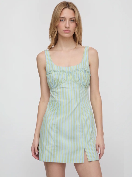 Hill House Dresses & Skirts - Hill House Home The Eviana Dress in Blue/Green Stripe Size XL